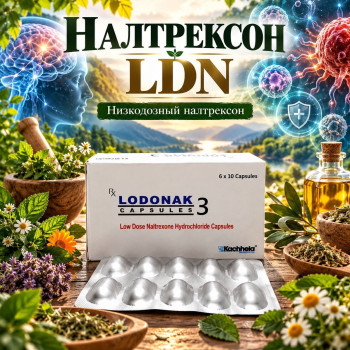 Lodonak-3 (низкодозный налтрексон) 60капсул